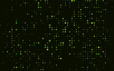 Dark Green vector layout with circle shapes.