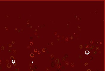 Light Green, Red vector pattern with spheres.