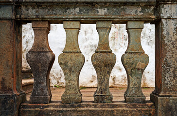 Fototapeta premium Church balustrade in Tiradentes, Minas Gerais, Brazil