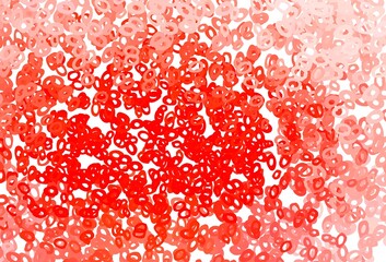 Light Red vector pattern with spheres.