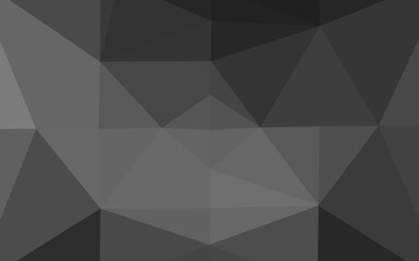 Dark Silver, Gray vector low poly layout.