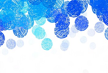 Light Blue, Yellow vector template with chaotic shapes.