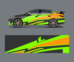 modern racing car wrap strip for racing sport car design.