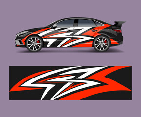 Racing car wrap design. wrap design for custom sport car.