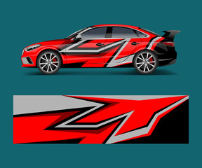 modern stripe for racing car wrap, sticker, and decal design vector.