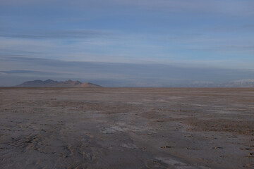 Great Salt Lake Utah at dusk