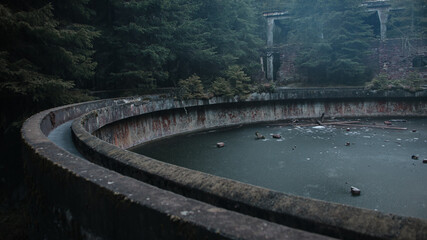 abandoned Nazi tin factory