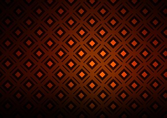 Dark Red, Yellow vector backdrop with lines, cubes.