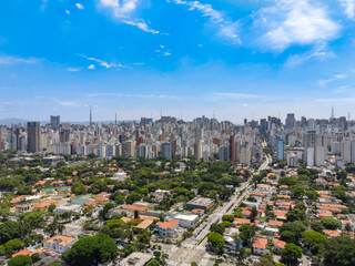 Aerial View Jardins - paulista side