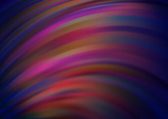 Dark Pink vector background with lava shapes.