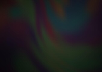 Dark Black vector blurred and colored template.