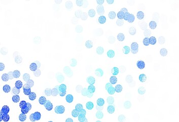 Light Green vector template with circles.