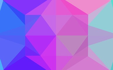 Light Pink, Blue vector low poly cover.