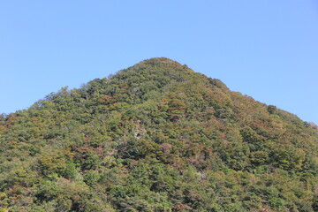 綺麗な三角形の山