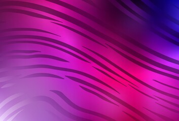 Fototapeta premium Dark Purple, Pink vector blurred pattern.