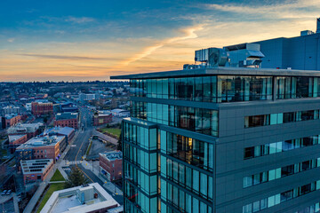 Aerial Hotel Sunset