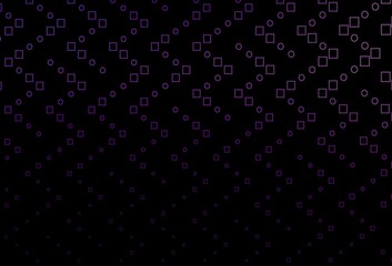 Dark Purple vector background with rectangles.