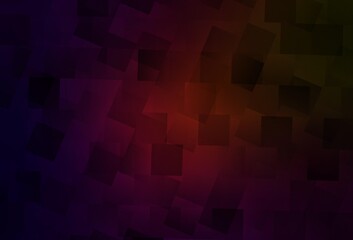 Dark Green, Red vector background with rectangles.