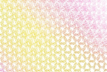 Light pink, yellow vector cover with spots.
