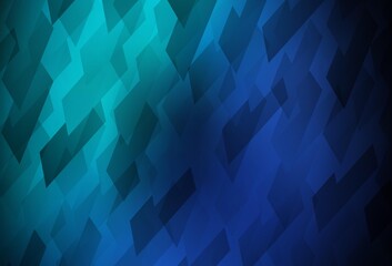 Dark Blue, Green vector template with rhombus.