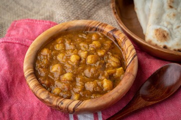 channa masala, traditional indian food