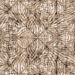 Seamless pattern on cardboard texture for print. High quality illustration. Abstract design for printing on stationary or other surface design. Monochrome tan, black, and white repeat swatch print.