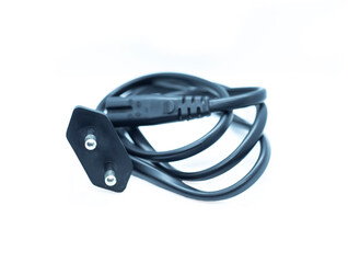 Charger cable isolated on white background.