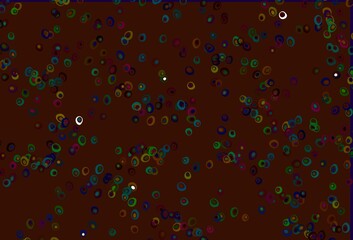 Obraz na płótnie Canvas Light Multicolor, Rainbow vector texture with disks.