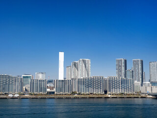 東京都　晴海埠頭の高層マンション群