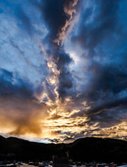 stormy clouds in the sky