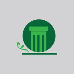 trash can logo icon color design vector illustration