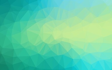 Light Green, Yellow vector low poly cover.