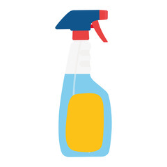 Isolated bottle cleaning products soap icon - Vector