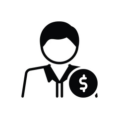 Black solid icon for rich
