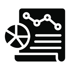 
Analytics report in trendy linear icon 
