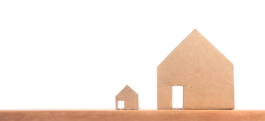 House Model there space. Home Real Estate concept