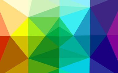 Obraz premium Light Multicolor, Rainbow vector triangle mosaic texture.