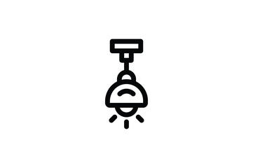 Stationery Outline Icon - Study Lamp