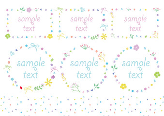 水彩イラストフレーム01