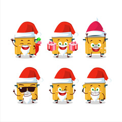 Santa Claus emoticons with rice cooker cartoon character