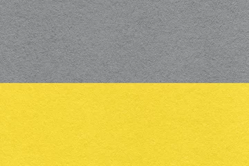 Farbe des Jahres 2021 Leuchtendes Gelb und Ultimate Grey Hintergrund. © nikol85