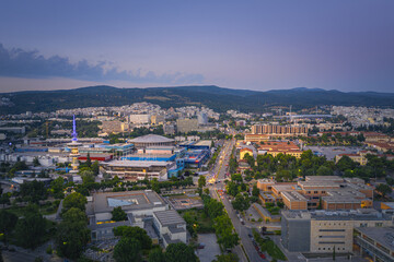 Thessaloniki at sunset cityscape, Greece..