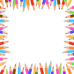 Obraz premium Color pencils isolate on white background.