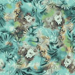 traditional flower pattern Abstract design