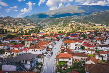 Fototapeta na wymiar Kalyvia larissa village near Olympic Mountains, Greece
