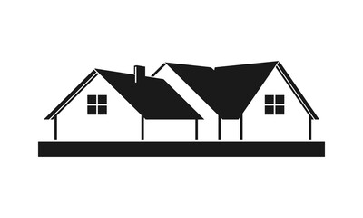 Home building illustration logo vector