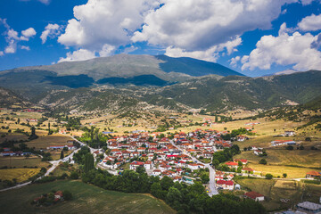Fototapeta na wymiar Kalyvia larissa village near Olympic Mountains, Greece