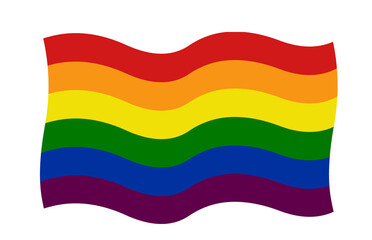 Rainbow or Pride Flag stock illustration