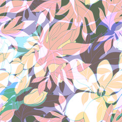 Beautiful seamless floral pattern background.
