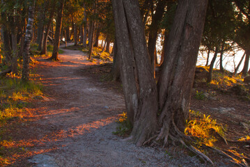 523-01 Cave Point Trail Sunrise